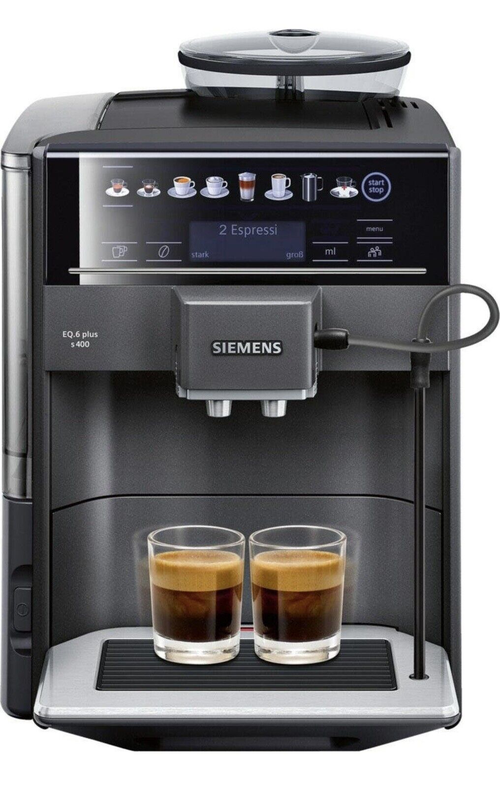 Siemens EQ.6 plus s400 Kaffeevollautomat mit Milchbehälter - Schwarz Rechnung