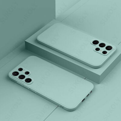 Liquid Silicone Case For Samsung S25 S23 S24 FE S22 S21 Ultra A55 A53 Soft Cover