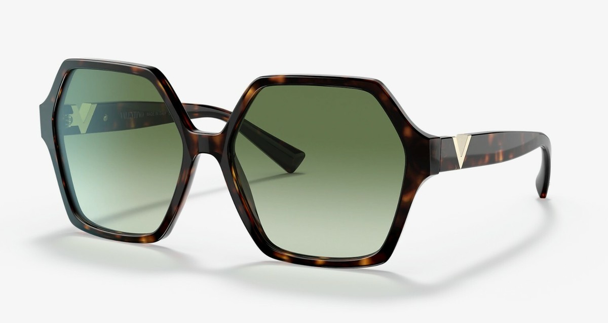 【関税&送料込み】Valentino Garavani Sunglasses Valentino V LOGO VA 4088 Havana/Green Shaded (3002/8E