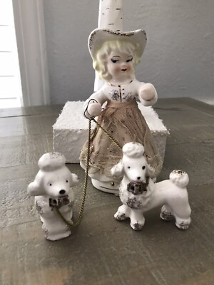 vintage dog ୨୧ * モコモコ ホワイトの プードルちゃん