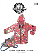 Uncut School Slicker and Lunchbox Size: L-XL Sewing Pattern by Dakota Station