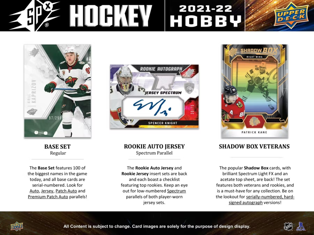 2021/22 Upper Deck SPx Hockey Hobby Box - Picture 3 of 7