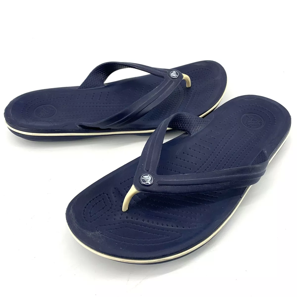 Crocband flip navy discount