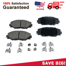 Front Ceramic Brake Pad Set For 2006-2018 Toyota RAV4 296mm Front Disc