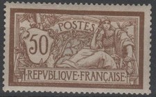 FRANCE STAMP TIMBRE N° 120 " MERSON 50c  BRUN ET GRIS 1900 " NEUF xx TTB  K453
