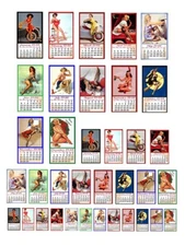 1:25 G scale model car vintage pin up 1948 calendar