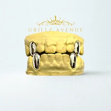 Custom Fit Grillz Plain Jane (925 Sterling SILVER/Free Mold Kit/Free Shipping)