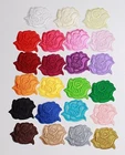 4 X  Small Rose Iron On Patches Embroidered  Applique Sew On Flowers