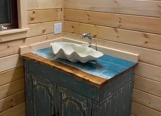 Epoxy Countertop, Ocean Wave Epoxy Table, Diy Wooden Table, Resin Table Decor