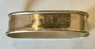 Sterling Silver Napkin Ring Name Engraved “CHARLES” By Lunt