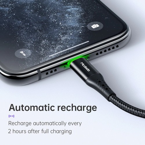 MCDODO Auto Disconnect Cable 36W for iPhone to USB C Charge Data 1.2m 1.8m - Picture 6 of 11