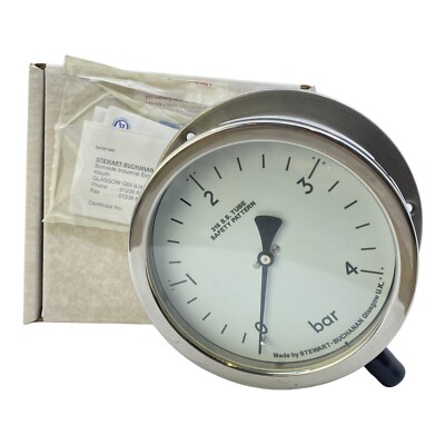 Stewart Buchanan 316 S.S Manometer für industriellen Einsatz 0-4 Bar Buchanan 31