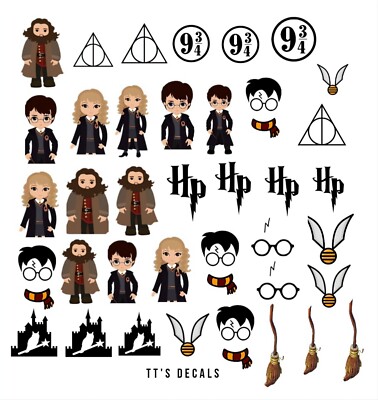 Harry Potter Nail Art Wasserschiebe Aufkleber