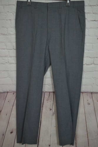 Vintage Mens Gray blue & Red Stripe 2 Piece Suit 42L Jacket 36x31 Pant - Picture 7 of 10