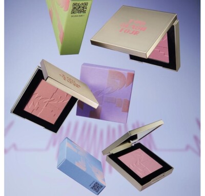 TWO SLASH FOUR All Over Face Blush 5.5g Glitter Pink 3Colors By RISABAE