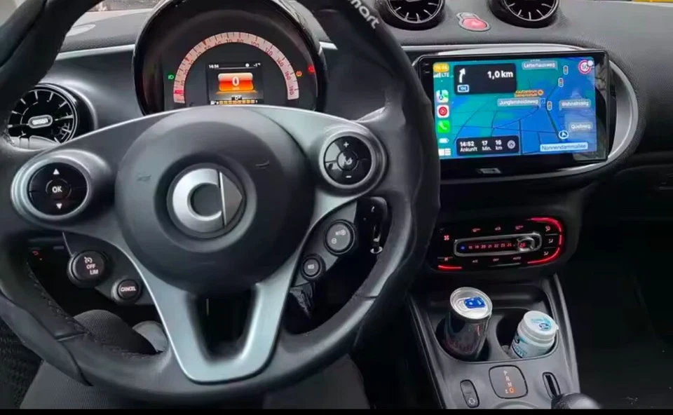 CARTABLET  SMART 453 2+32GB CARPLAY AUTO PER stereo navi AUTORADIO 9'' ANDROID - Immagine 2 di 4