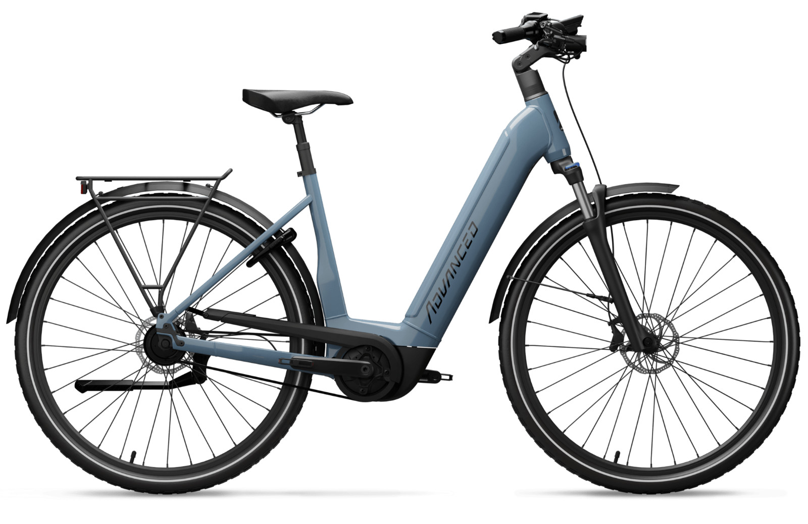 28 ПРОДВИНУТЫЙ велосипед Tour Pro Wave Tiefeinstieger Ebike Pedelec Bosch 75Nm Smart 5N blau 937790₽