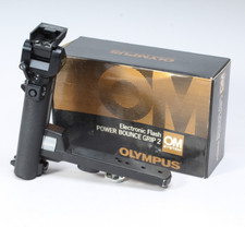 OLYMPUS OM POWER BOUNCE GRIP 2 FLASH MOUNT WITH BRACKET BOX
