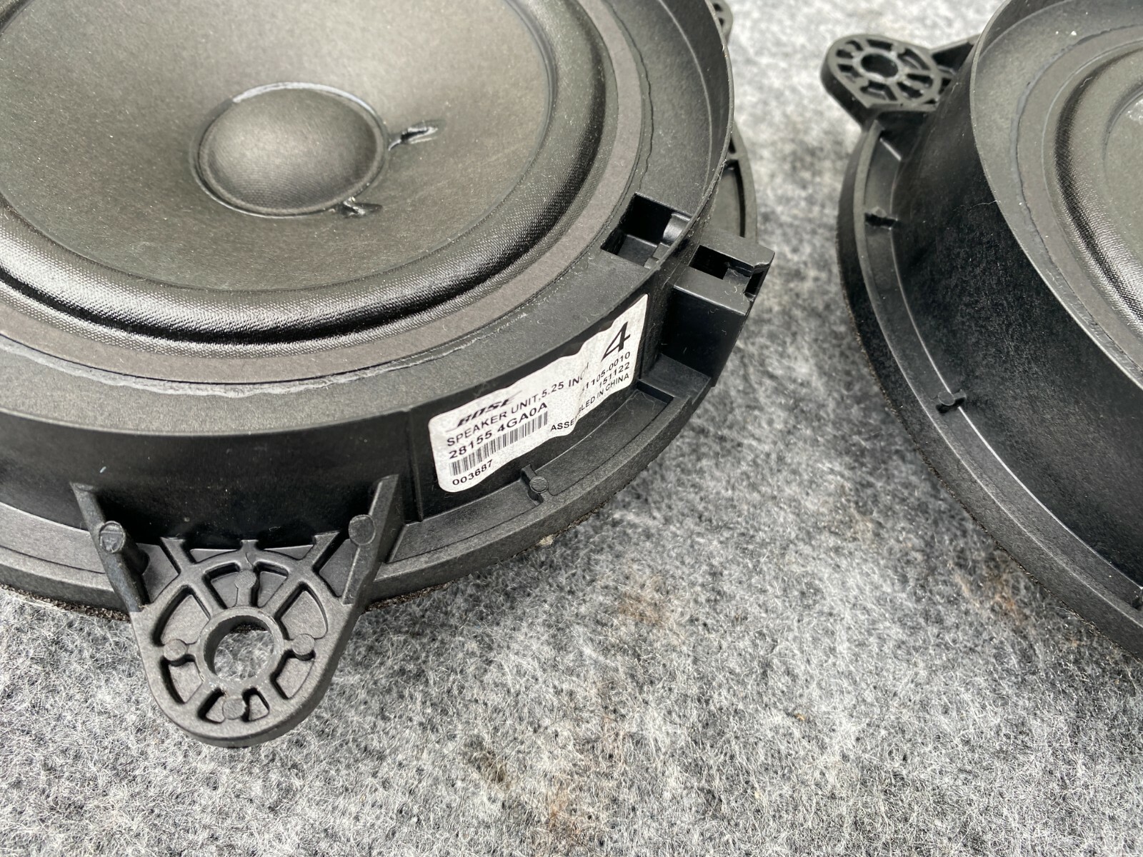 BOSE DOOR SPEAKER SPEAKERS TWEETER WOOFER AMPLIFIER SET INFINITI Q50