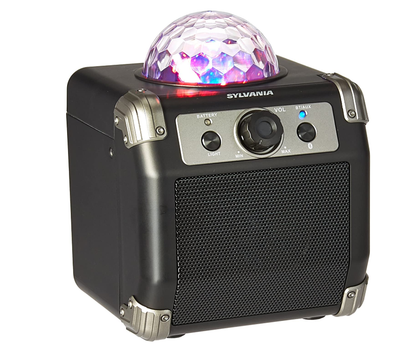 sylvania neon light up bluetooth speaker