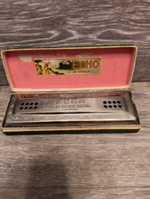 Vintage M. Hohner THE ECHO HARP Harmonica W/ ORIGINAL Box, Germany