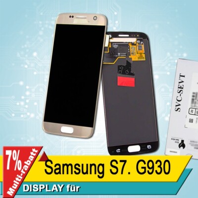 Display Samsung S7 G930 Bildschirm Lcd Original Service Pack Gold