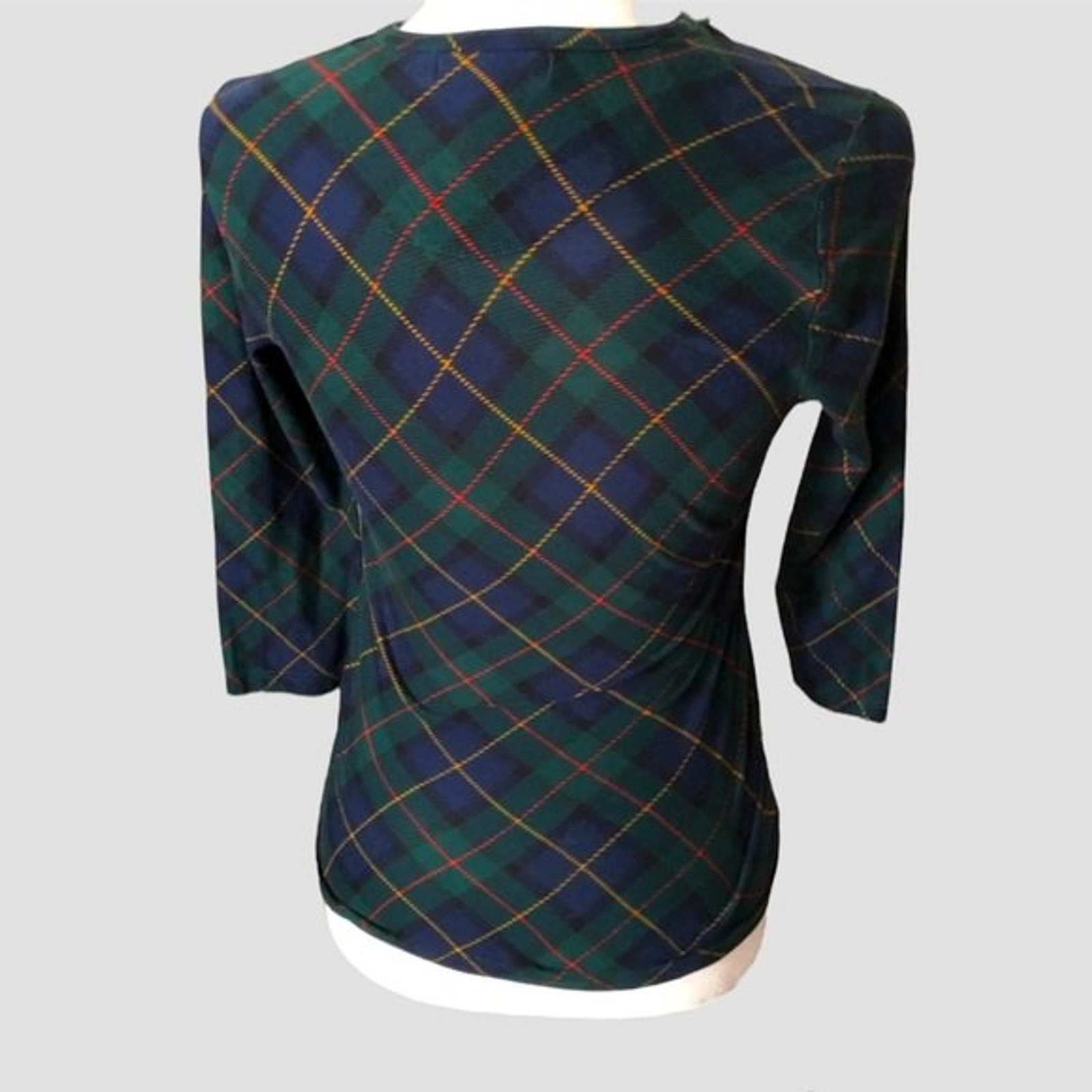 Lauren Ralph Lauren Plaid Ruffled Shirt Gem