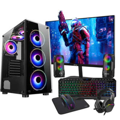 Full Set Up Gaming PC Bundle Core i5 16GB Ram 1TB&128GB SSD 4GB GT730 PC