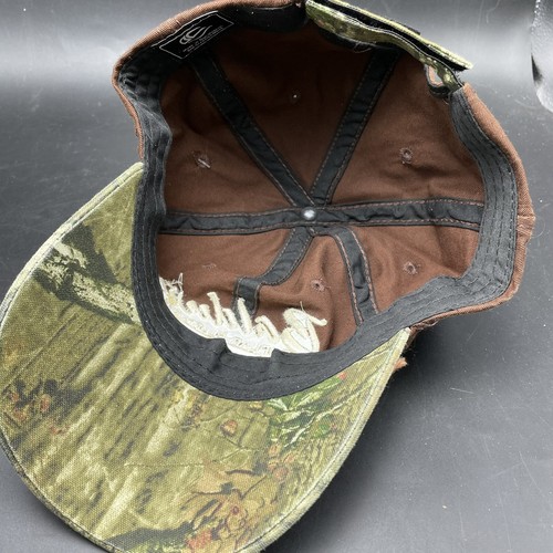 Baldwin GMC Poplar Bluff MO Cap Hat Embroidered Adjustable Brown w Camo Trim - 第 8/11 張圖片