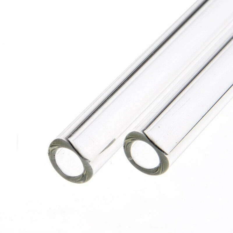 6 x REUSABLE GLASS Drinking Straws with Cleaning BRUSH Party Use Shake Straw UK - Image 4 of 4