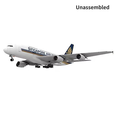 1/120 A380 Singapore Air Civil Airliner Paper Plane Model Aircraft Unassembled