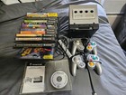 gamecube with gameboy player with disc and games
