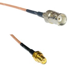 RG316 BNC FEMALE to RP-SMA FEMALE RF Cable Rapid-SHIP LOT