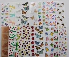 Mrs. Grossman sticker sheet You Choose - Butterfly Bees Bugs Ladybug Garden