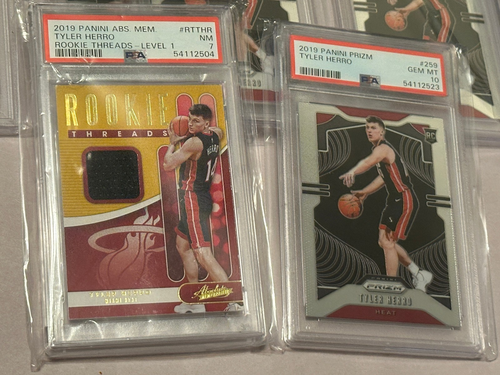 Tyler Herro Gran Lote x17 2019 Panini Prizm Heat PSA 10, 9, 8++ Tarjetas Clasificadas - Imagen 2 de 8
