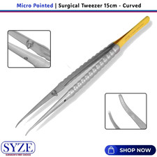 Micro Pointed Tweezer Suture & Tissue Holding And Gripping Surgical Instruments