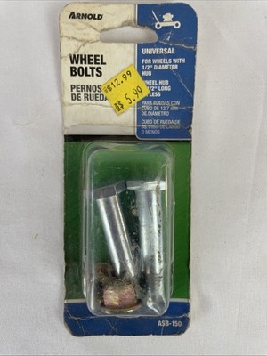 NEW ARNOLD ASB-150 PACK (2) UNIVERSAL 1/2'' BORE WHEEL BOLTS WASHERS 1069137