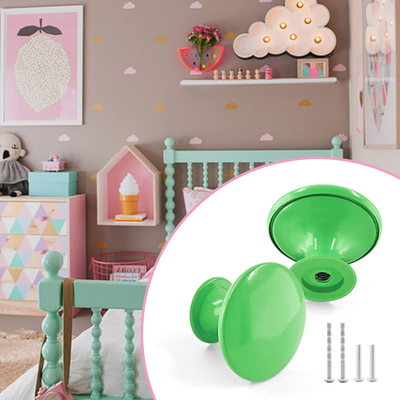 10pcs Metal Cabinet Knobs Green Drawer Knobs, Round Shaped Dresser Knobs  Cute Ki | eBay