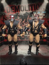 WWE Elite Legends Series 4 AX Smash Demolition Action Figures Complete Set