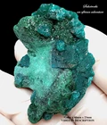 Dioptase and malachite - Kimbedi Mindouli district Brazzaville Congo