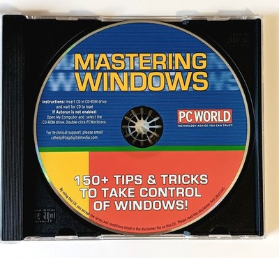 PC World Mastering Windows CD-ROM 150+ Tips & Tricks Vintage Software Disc