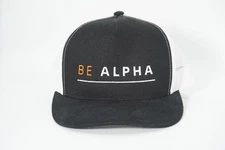 BE ALPHA Snapback SONY EDU Universe Trucker Hat Black & White