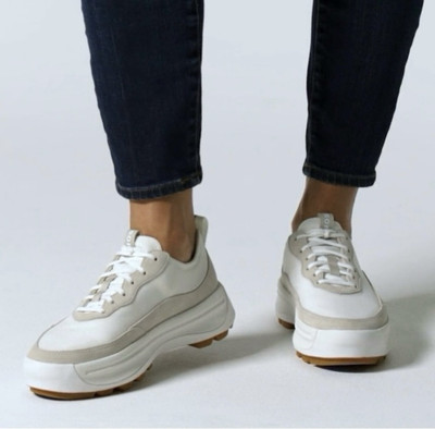 NWB Sorel Ona 503 Low Sneaker; Sea Salt/Dark Stone, 10