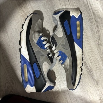 Nike Air Max 90 Hyper Royal Gray Blue Black White CD0881-102 2020 Men's