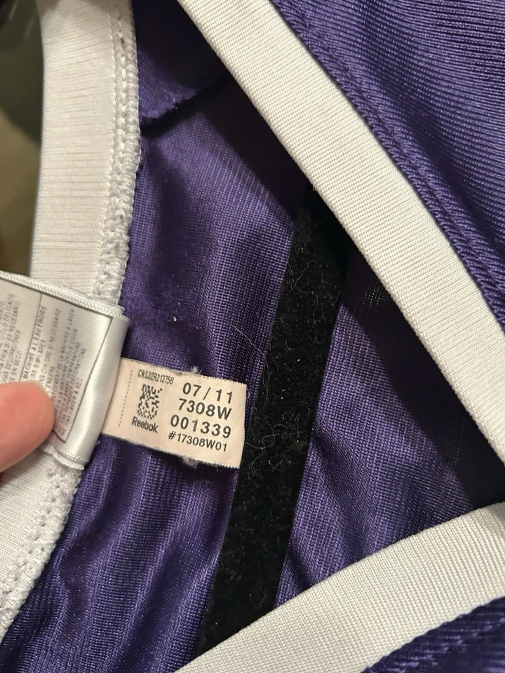 Camiseta Reebok Baltimore Ravens para mujer NFL 2011 #52 R. Lewis púrpura talla grande Foto 4 de 4