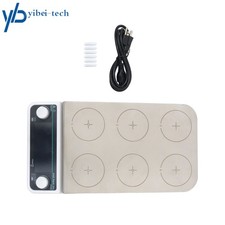 6 Position Magnetic Stirrer Hot Plate W/6 Stirring Bars Mixing Volume 6×500ml