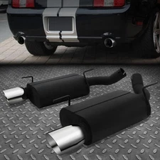 FOR 05-10 FORD MUSTANG 4.6/5.4L 4"OD ROUND MUFFLER TIP AXLE BACK EXHAUST SYSTEM