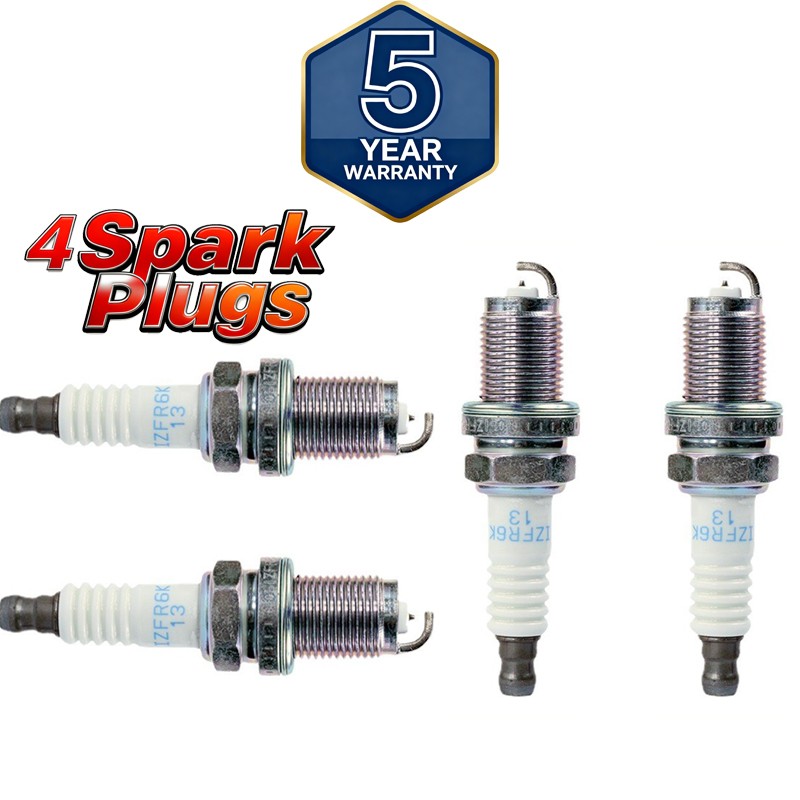 4PCS Iridium Spark Plugs NGK ILZKR7B11 For Acura Honda RAM 12290-R70-A01