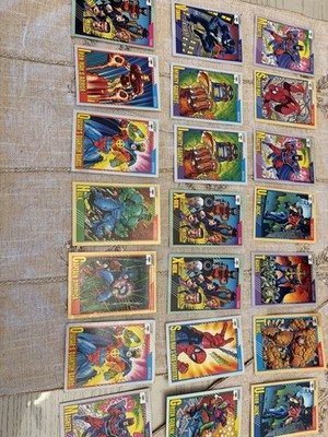 Marvel 1991 Trading Card Lot 266 Cards Spider-Man Iron Man Superheroes Villains