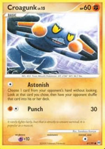 Croagunk - 61/99 - Common - Moderately Played
